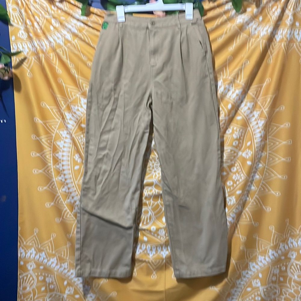 Tan pants! Super cute!